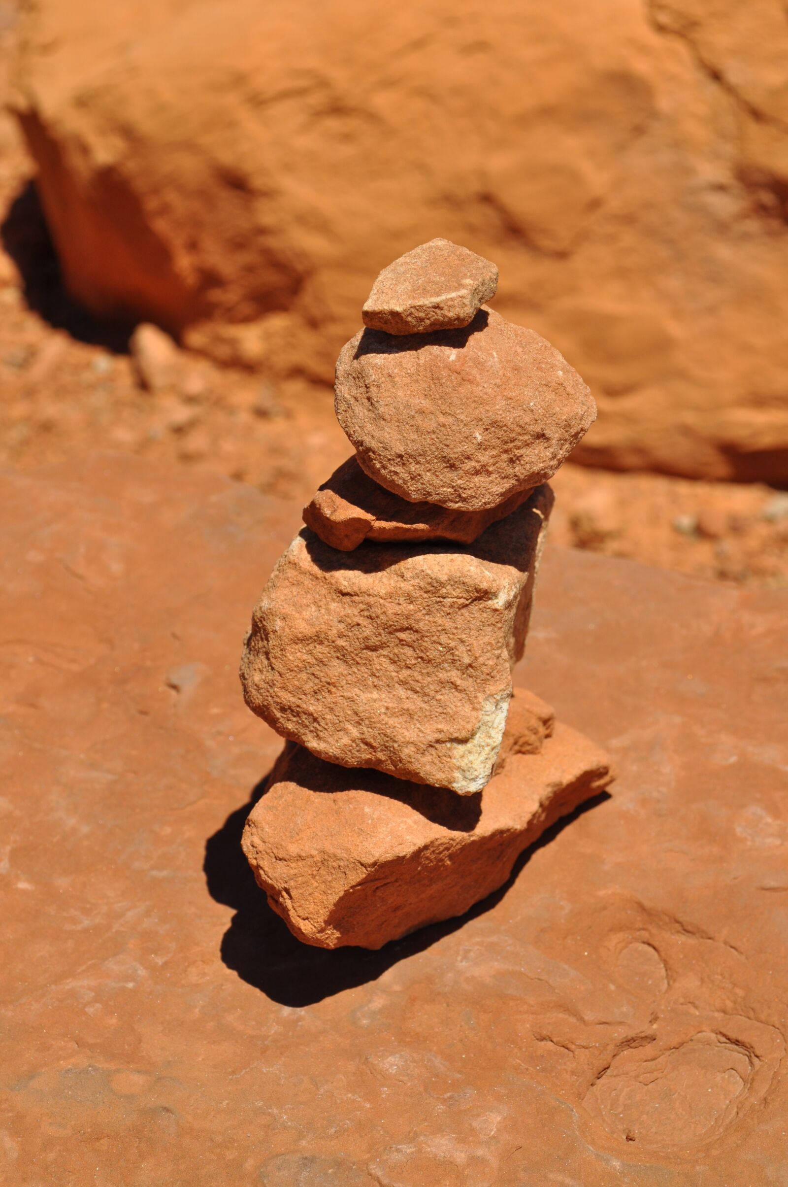 Nikon D5000 sample photo. Cairn, utah, sandstone photography