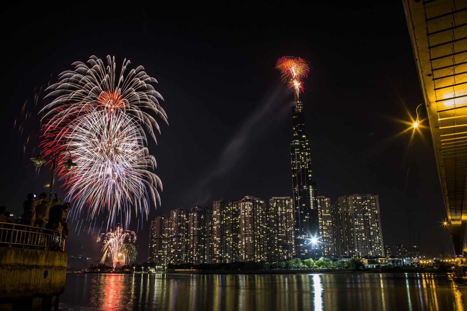Canon EOS 6D + EF28-70mm f/2.8L USM sample photo. New year, fireworks, cannon photography