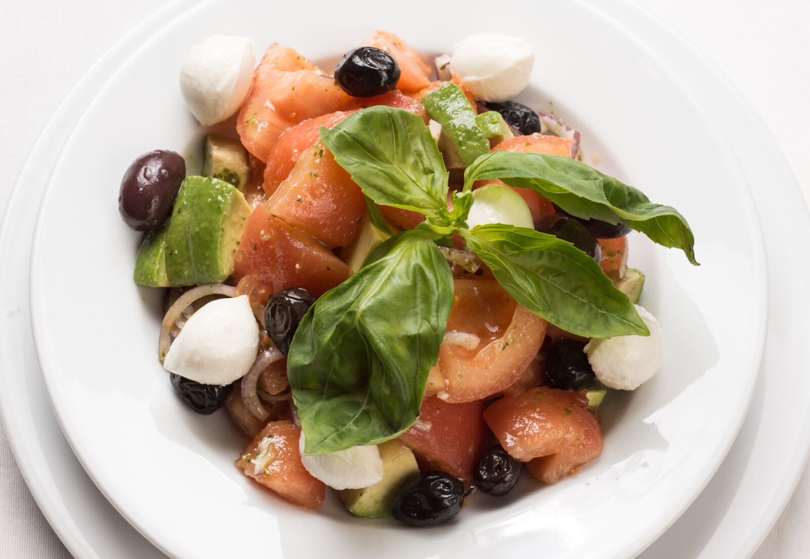 Nikon D7200 sample photo. Italian salad, basil, salad photography