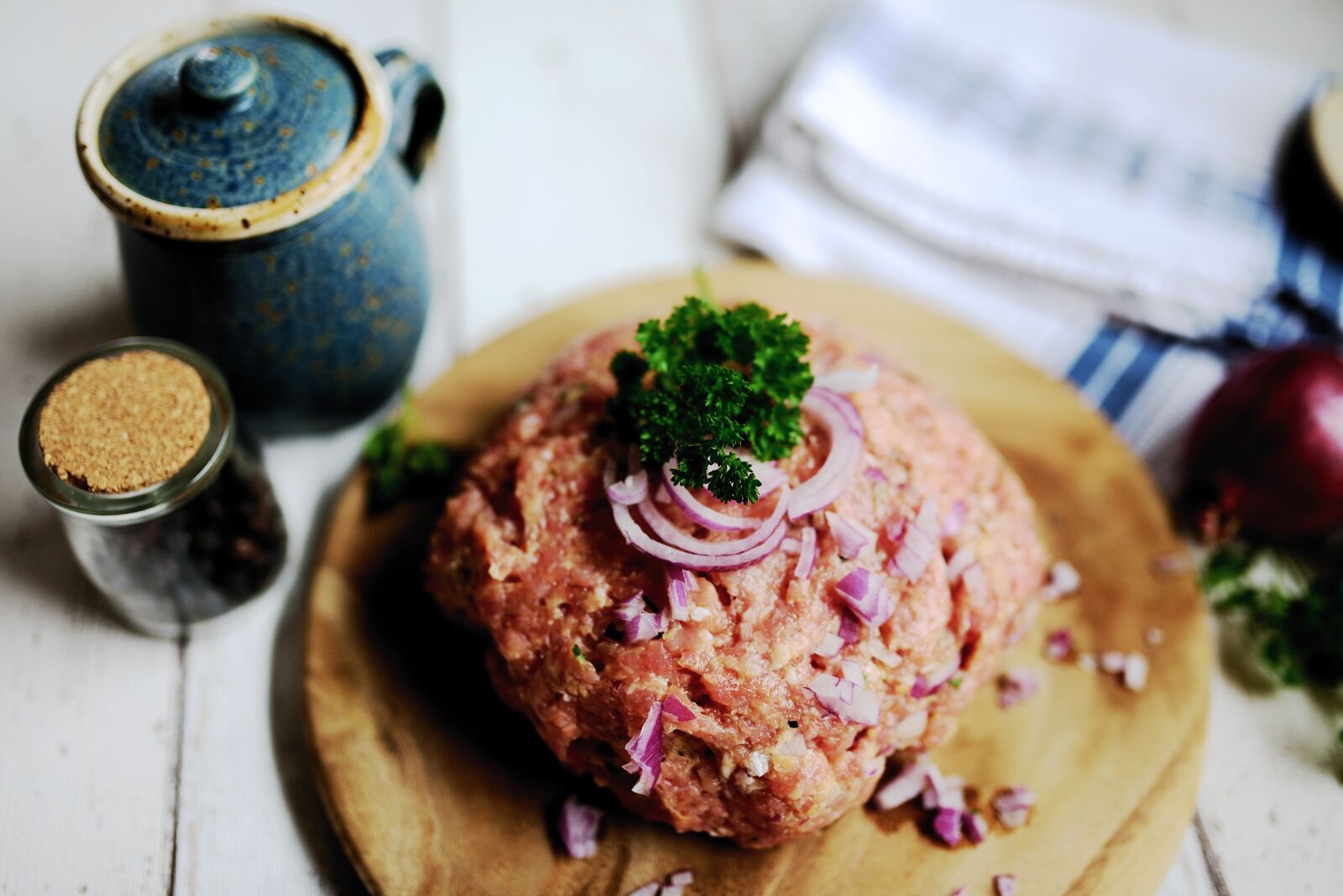 Nikon D610 sample photo. Minced meat, meat, meatloaf photography