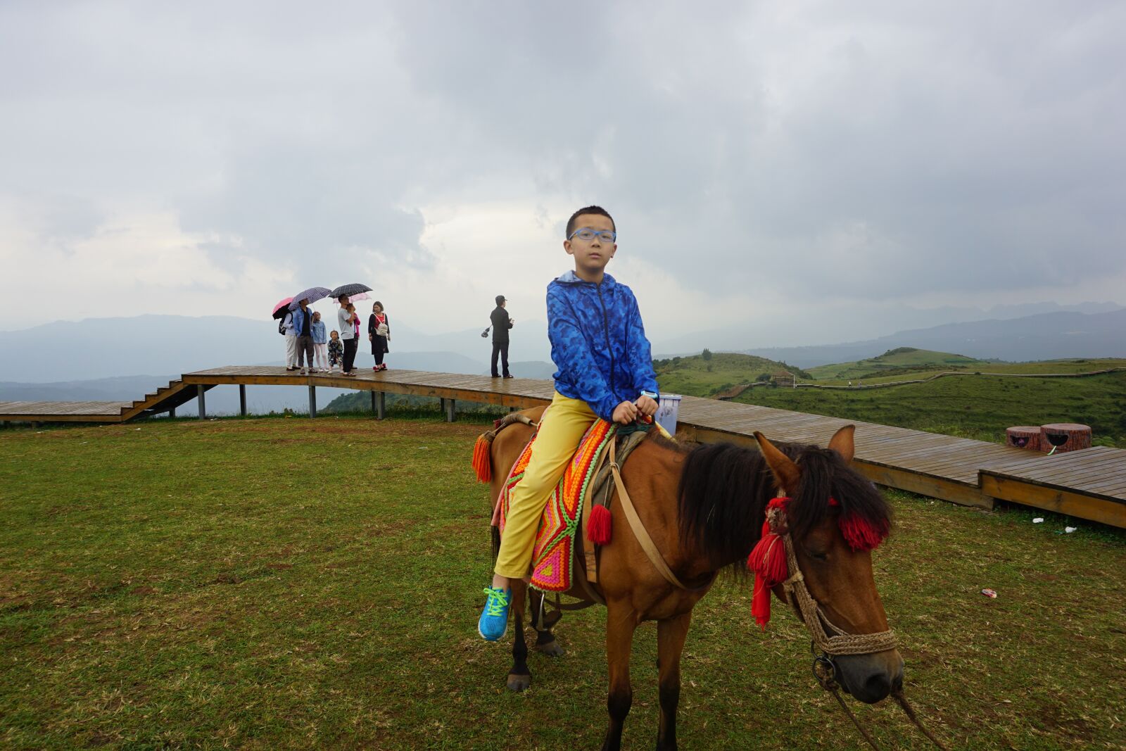 Sony a5100 sample photo. Children, prairie, horseback riding photography