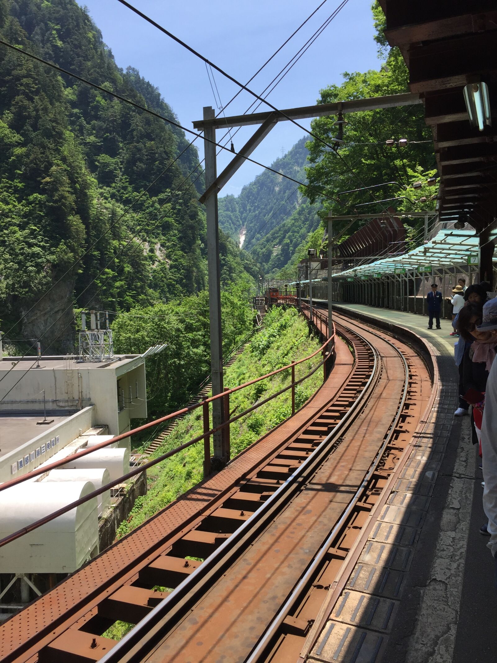 Apple iPhone 6 sample photo. Railway, japan, mountain photography