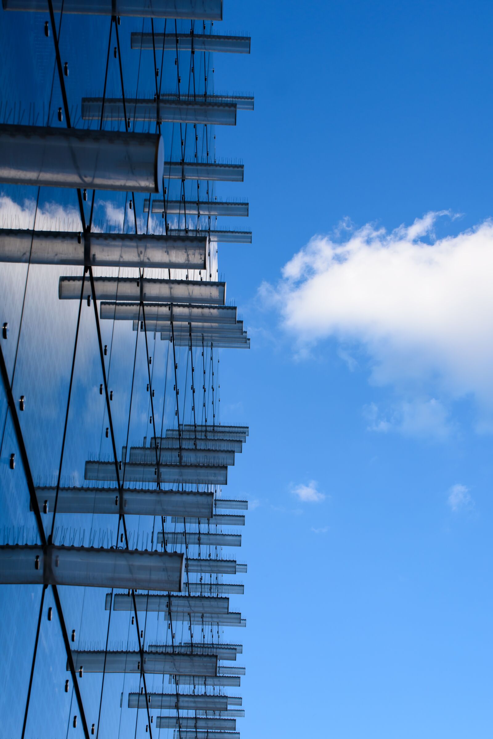 Nikon D750 sample photo. Industrial background, building glass photography