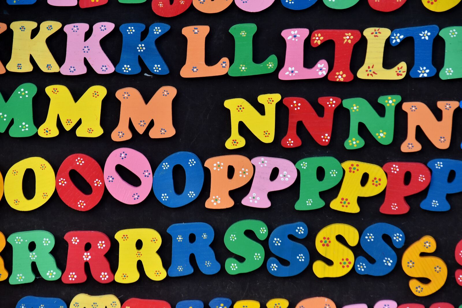 Nikon D5500 sample photo. Alphabet, blackboard, colorful, design photography