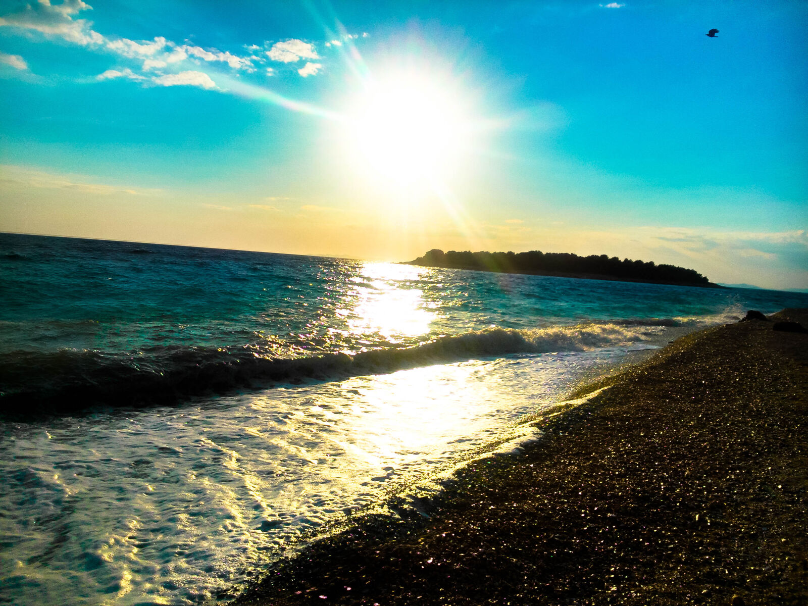 Sony Xperia L sample photo. Sea, beach, sunset photography