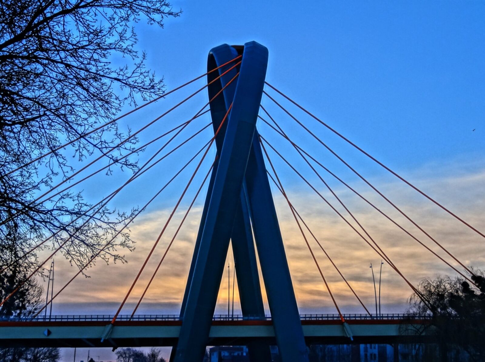 Sony Cyber-shot DSC-HX20V sample photo. Most uniwersytecki, bydgoszcz, bridge photography