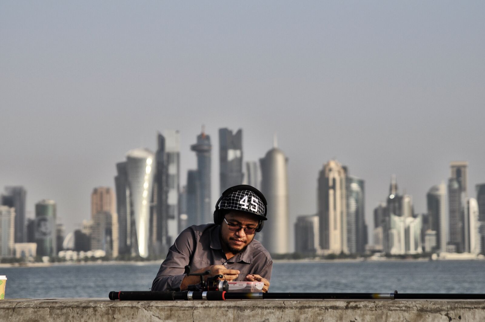 Nikon D90 sample photo. Family, qatar, fishing photography