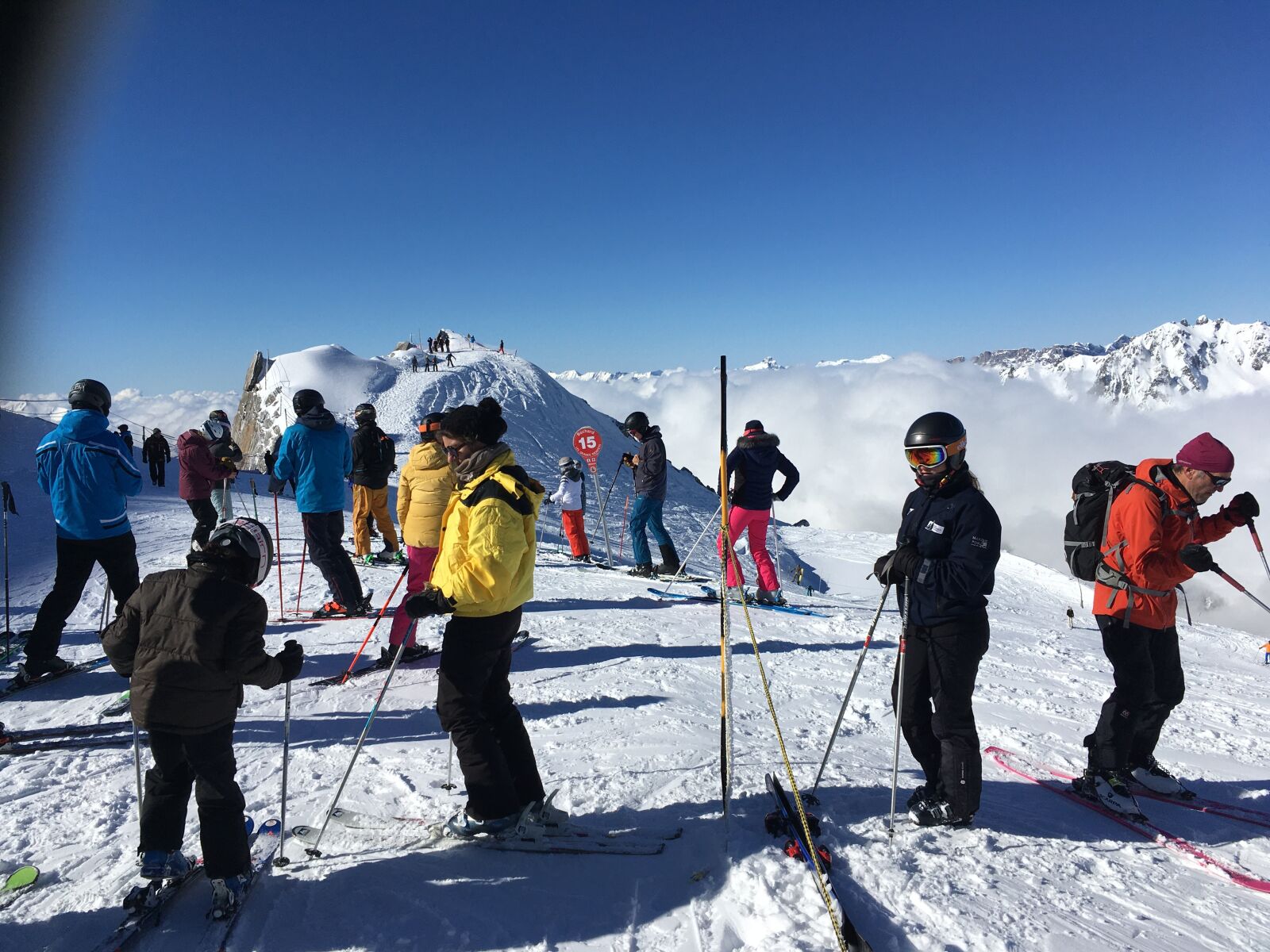iPhone SE back camera 4.15mm f/2.2 sample photo. Skiing, grand montets, chamonix photography