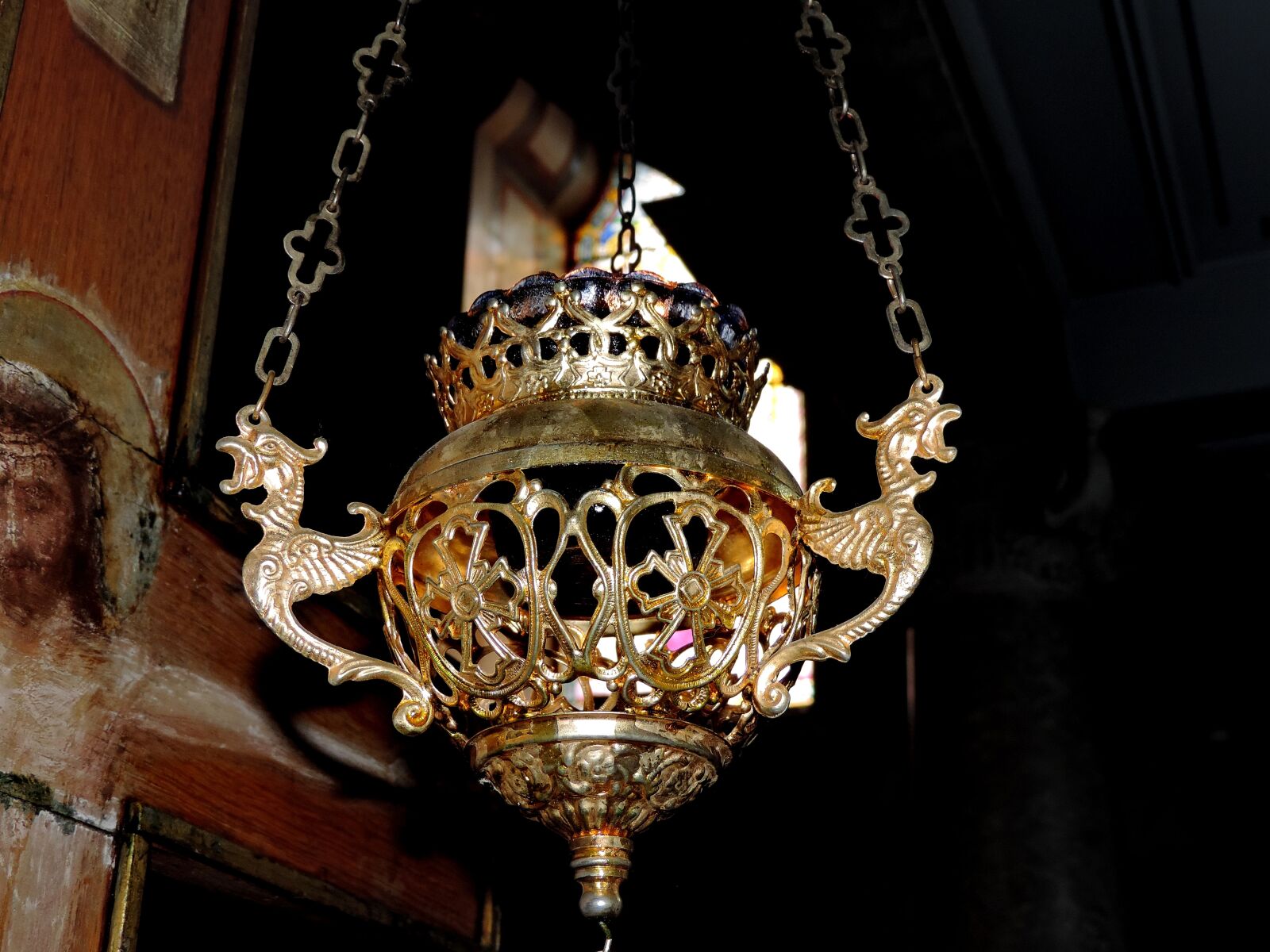 Nikon Coolpix P520 sample photo. Bronze, christ, christianity, cross photography