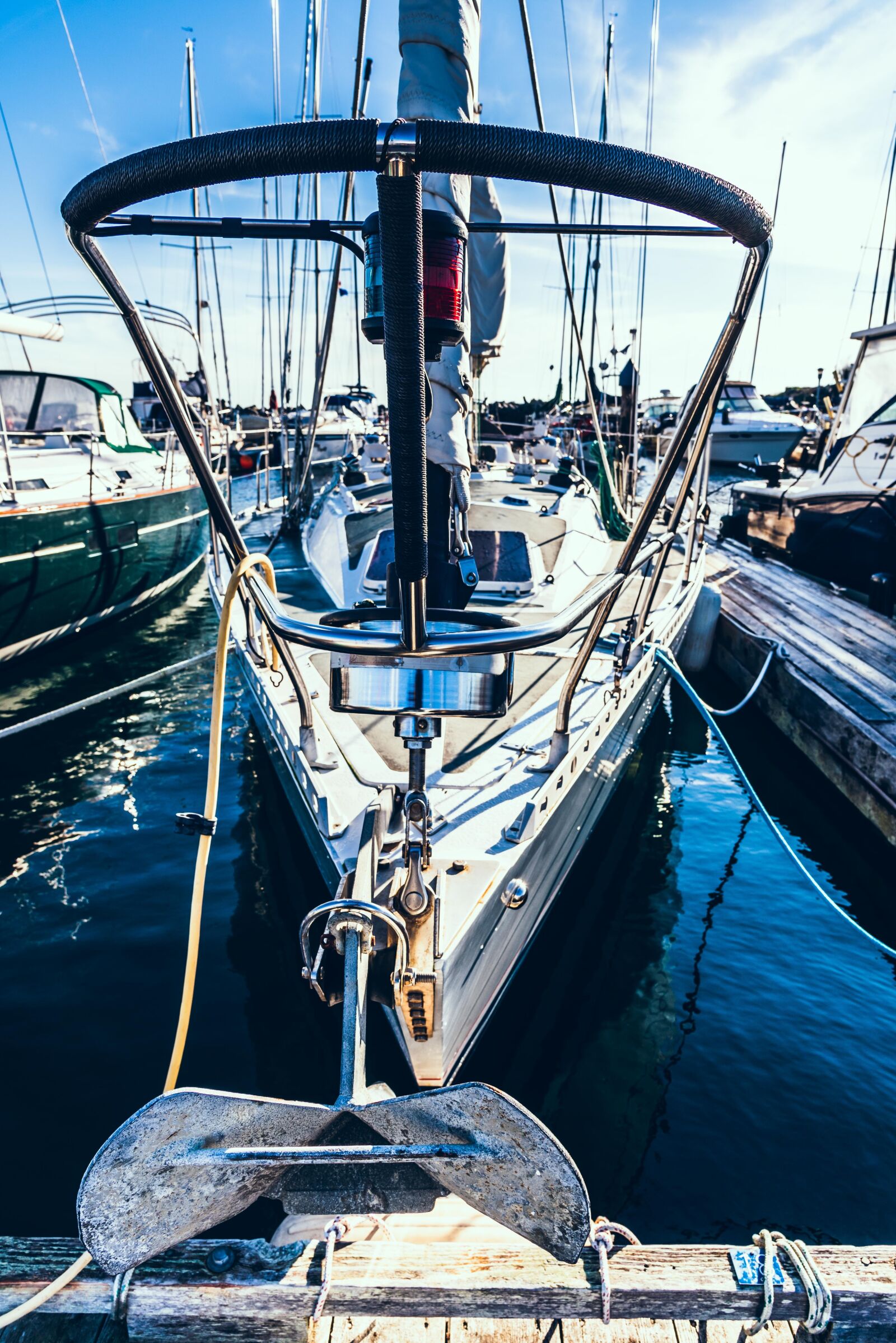 Nikon D750 sample photo. Marina, boat, front photography