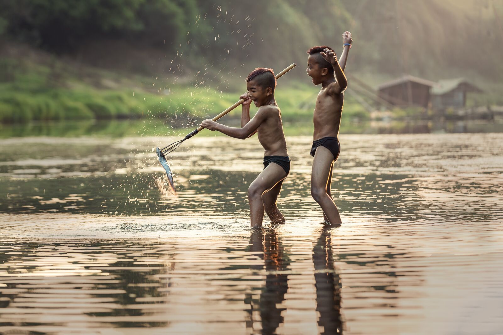 Canon EOS 5D Mark III sample photo. Fishing, as children, the photography