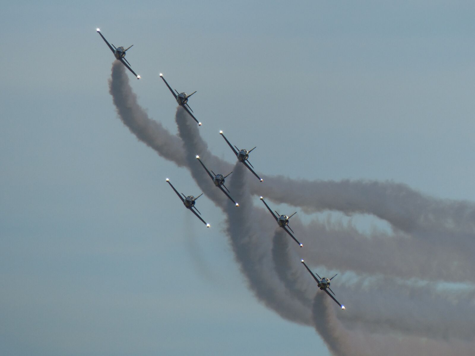 Panasonic Lumix DMC-FZ200 sample photo. Snowbirds, formation, aerobatic photography