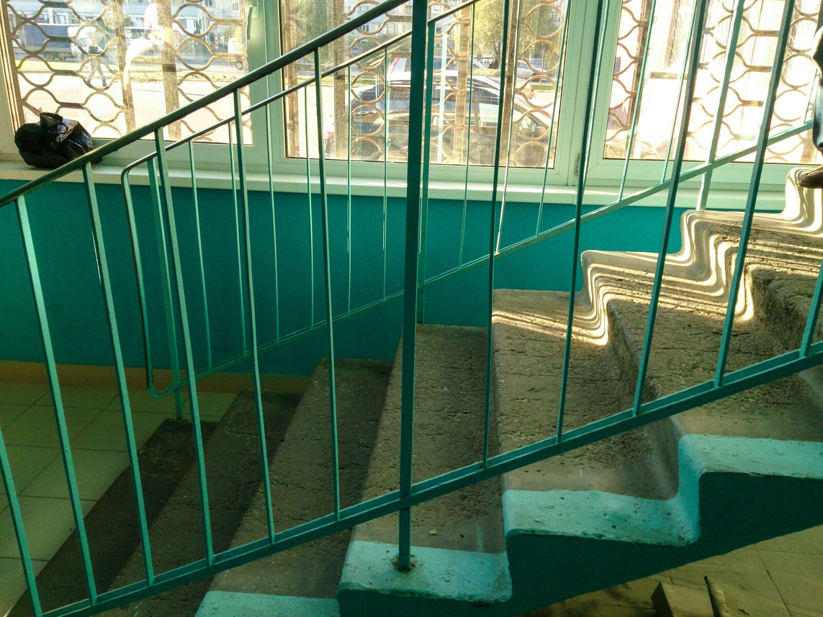 Sony Xperia ZR sample photo. Stairs, window, sun photography