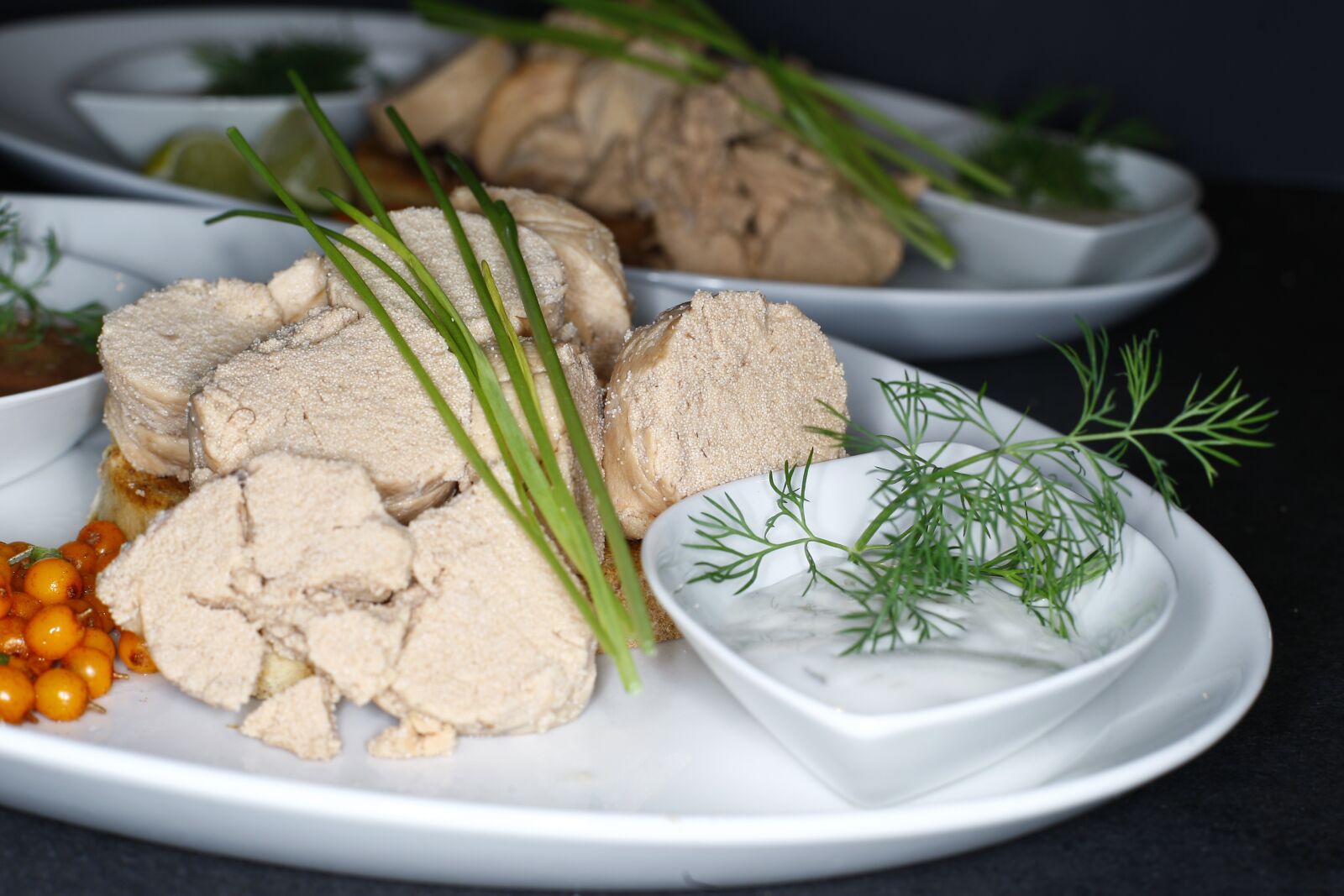 Canon EOS-1D Mark III sample photo. Cod roe, cooked, giblets photography
