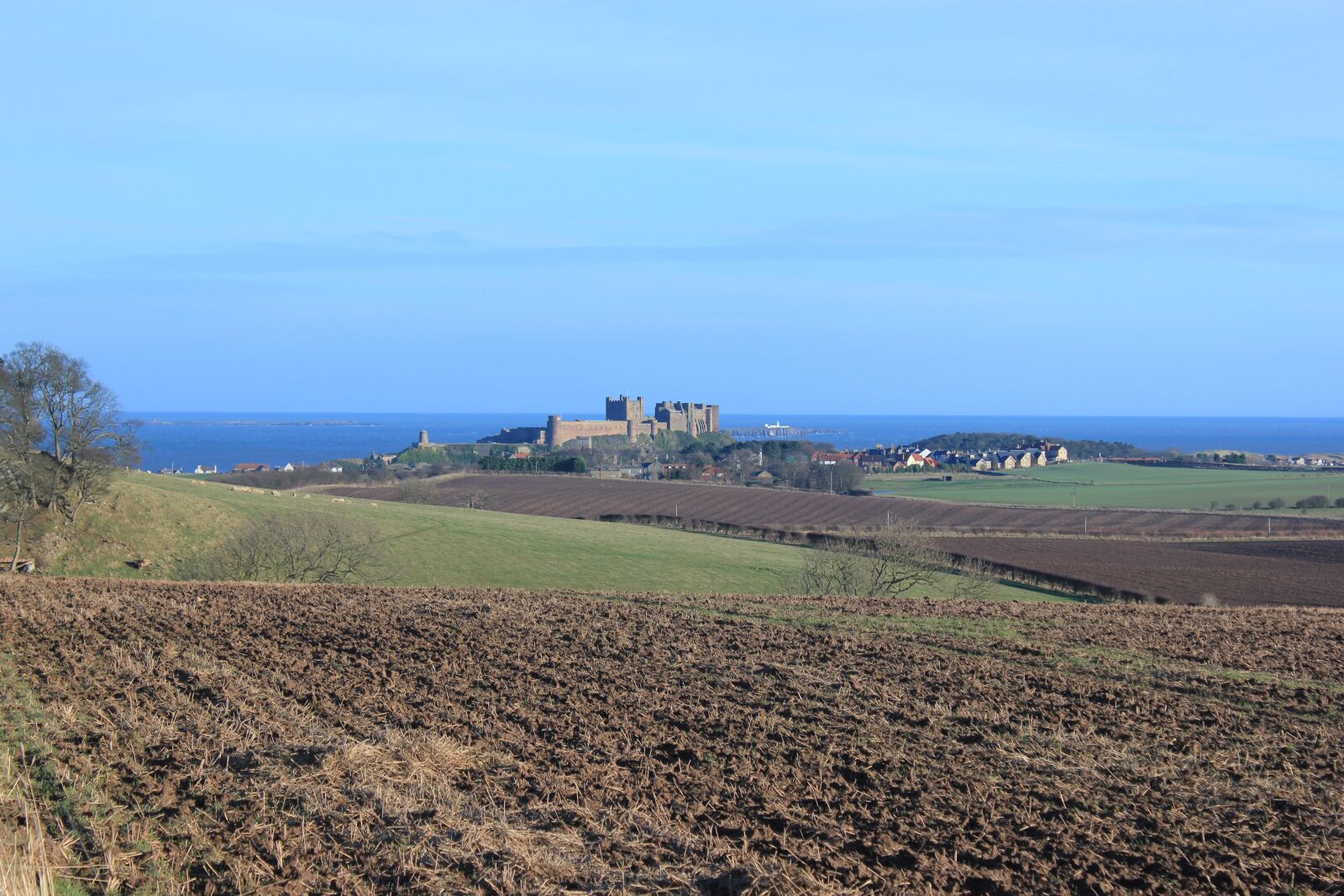 Canon EOS 550D (EOS Rebel T2i / EOS Kiss X4) sample photo. Bamburgh castle, northumberland, ancient photography