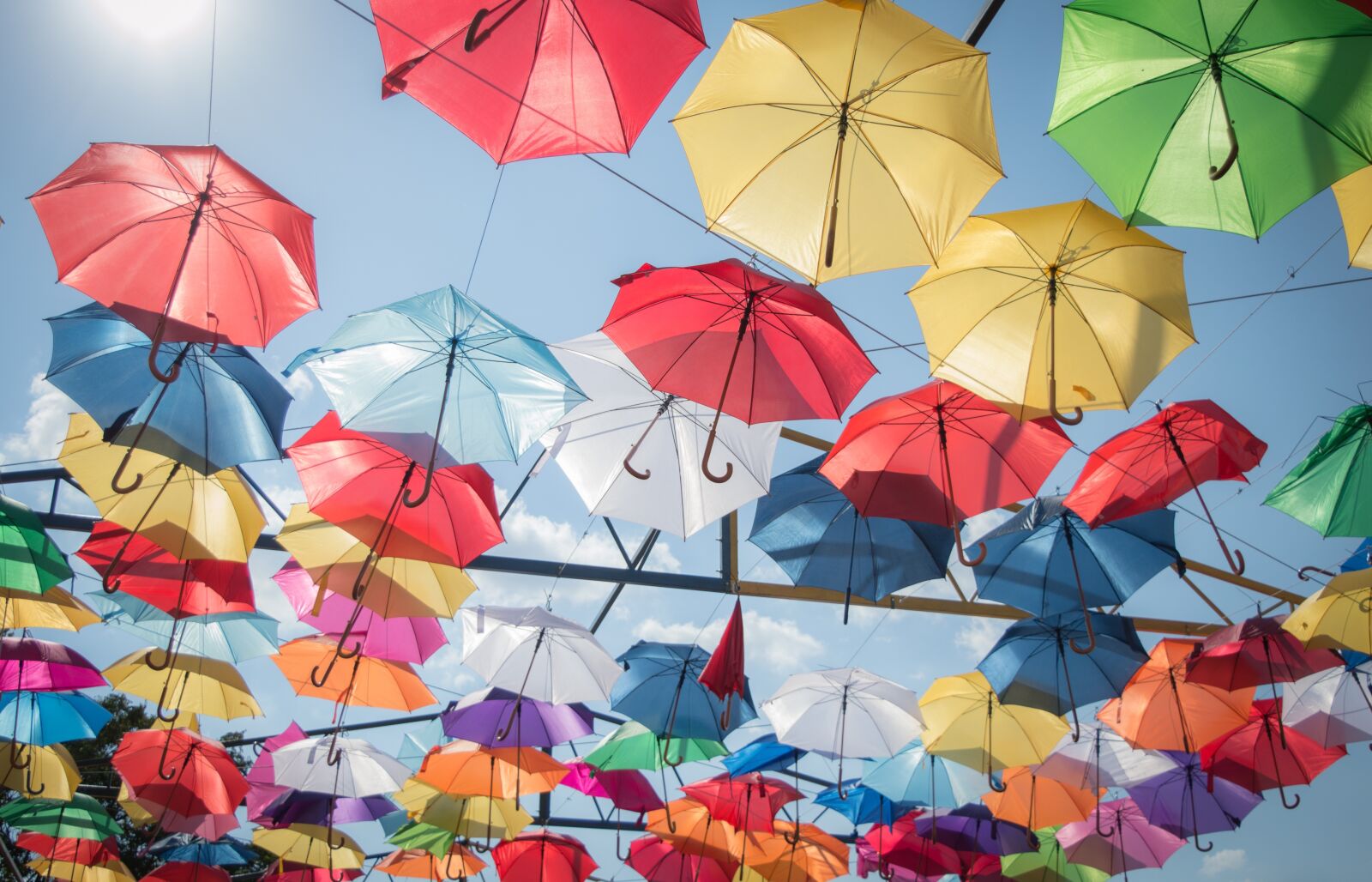 Nikon D3200 sample photo. Umbrella, sky, summer photography