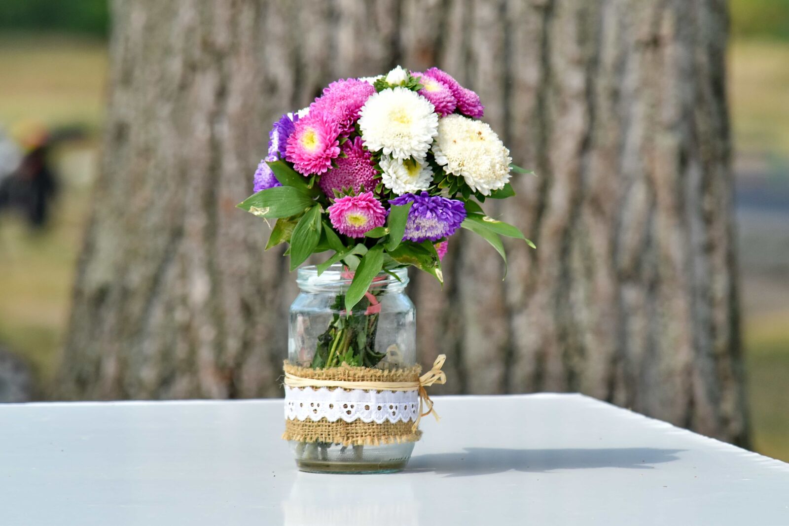 Nikon D5500 sample photo. Bouquet, decoration, garden, jar photography