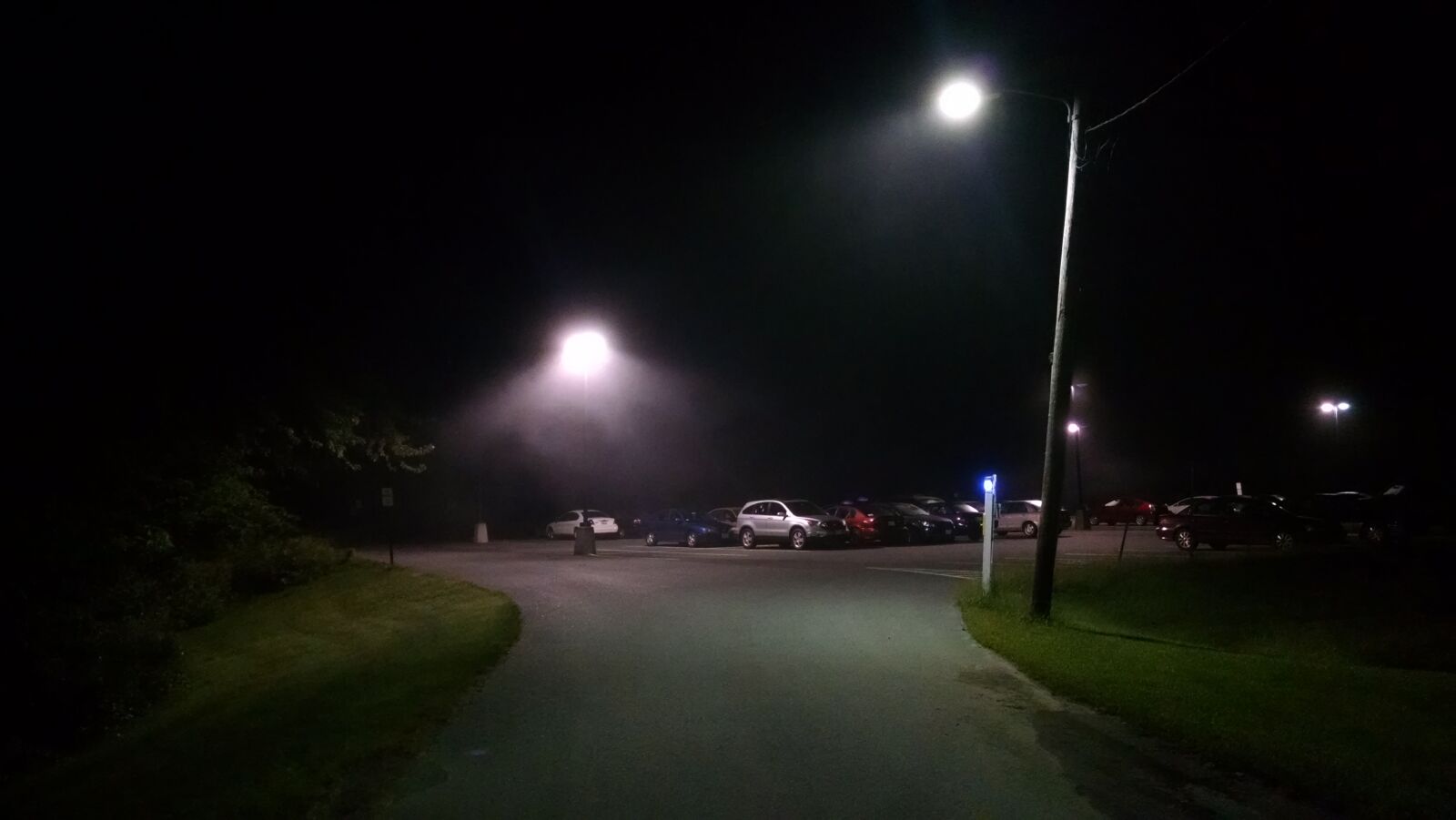 Motorola Moto X (1st Gen) sample photo. Fog, lights, night, street photography