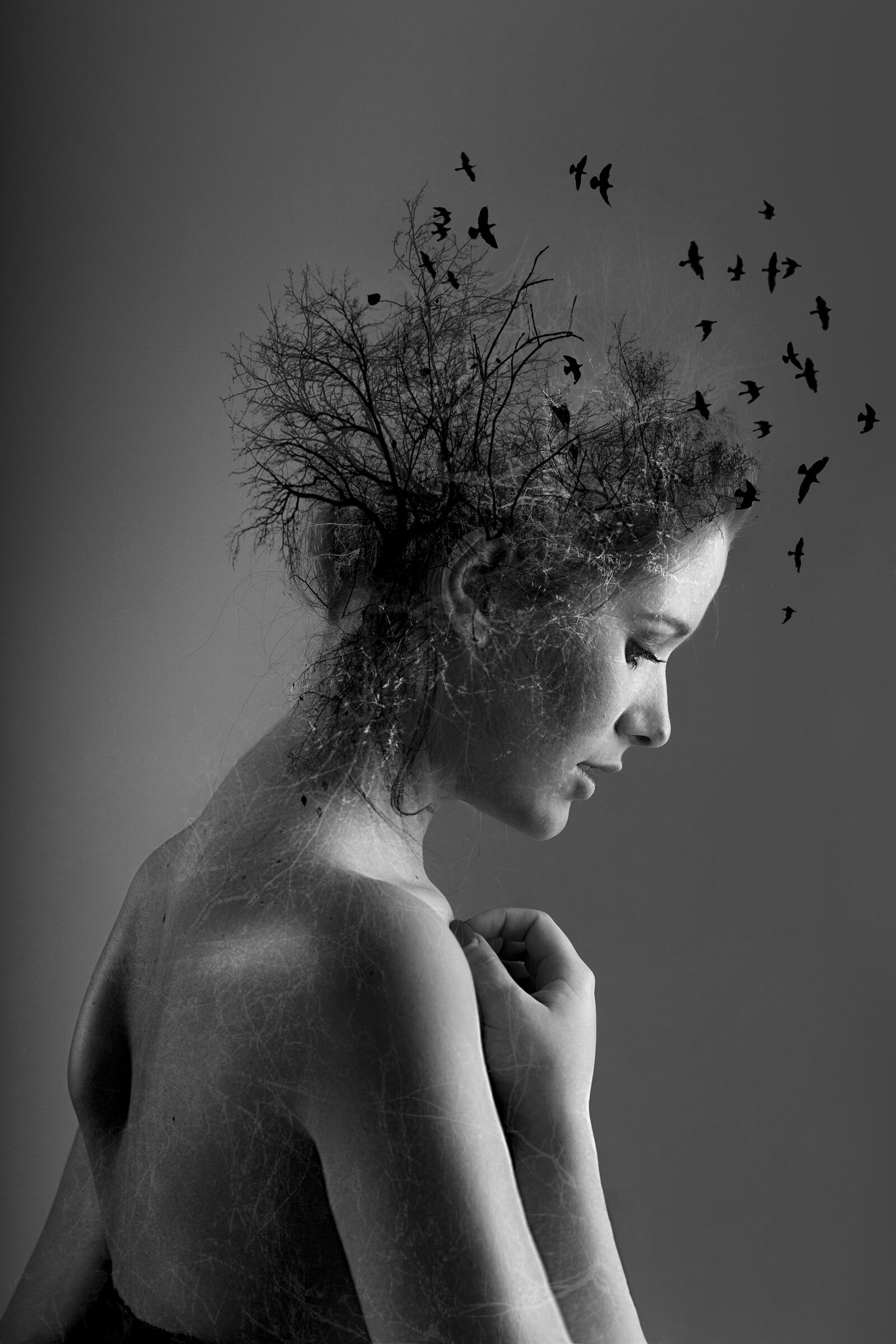 Canon EOS 7D sample photo. Black, white, portrait photography