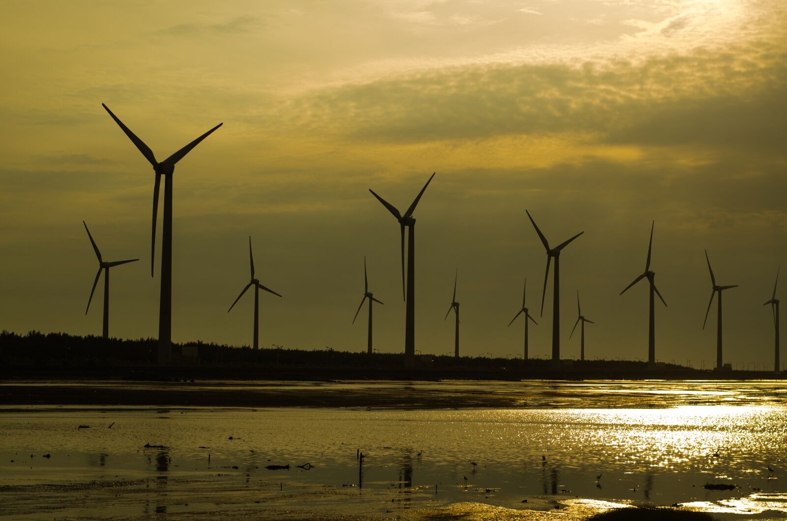Nikon D7000 sample photo. Wind turbine on sunset photography
