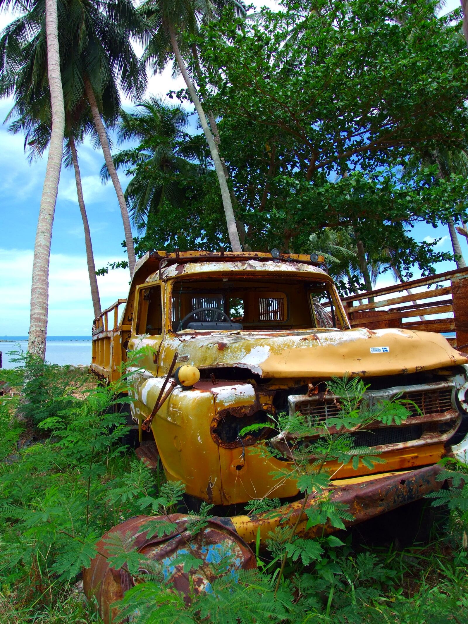 Fujifilm FinePix S6500fd sample photo. Auto, wreck, scrap photography