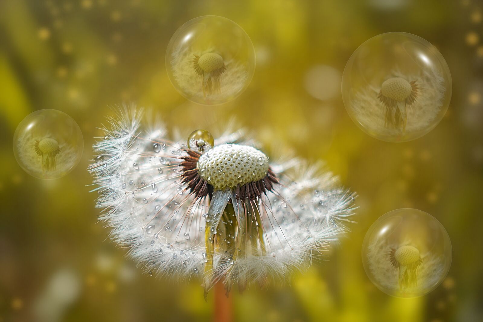 Nikon D3300 sample photo. Dandelion, bubbles, plant photography