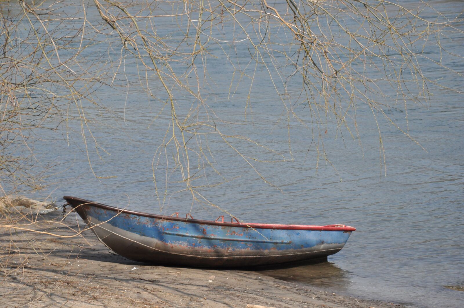 Nikon D90 sample photo. Rhine, boat, silence silence photography