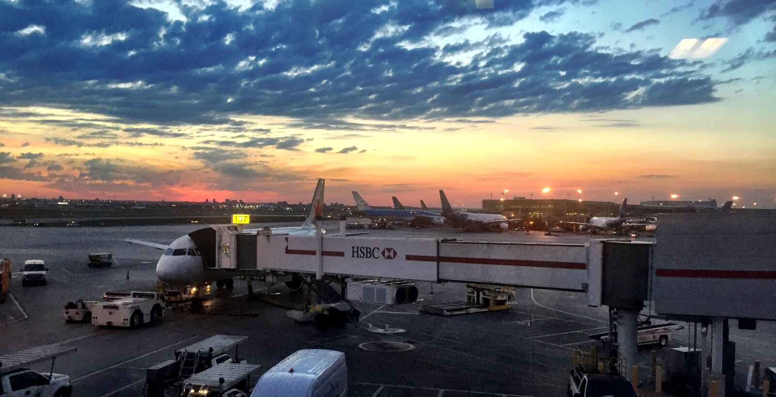 Apple iPhone 6 sample photo. Airport, sunset photography