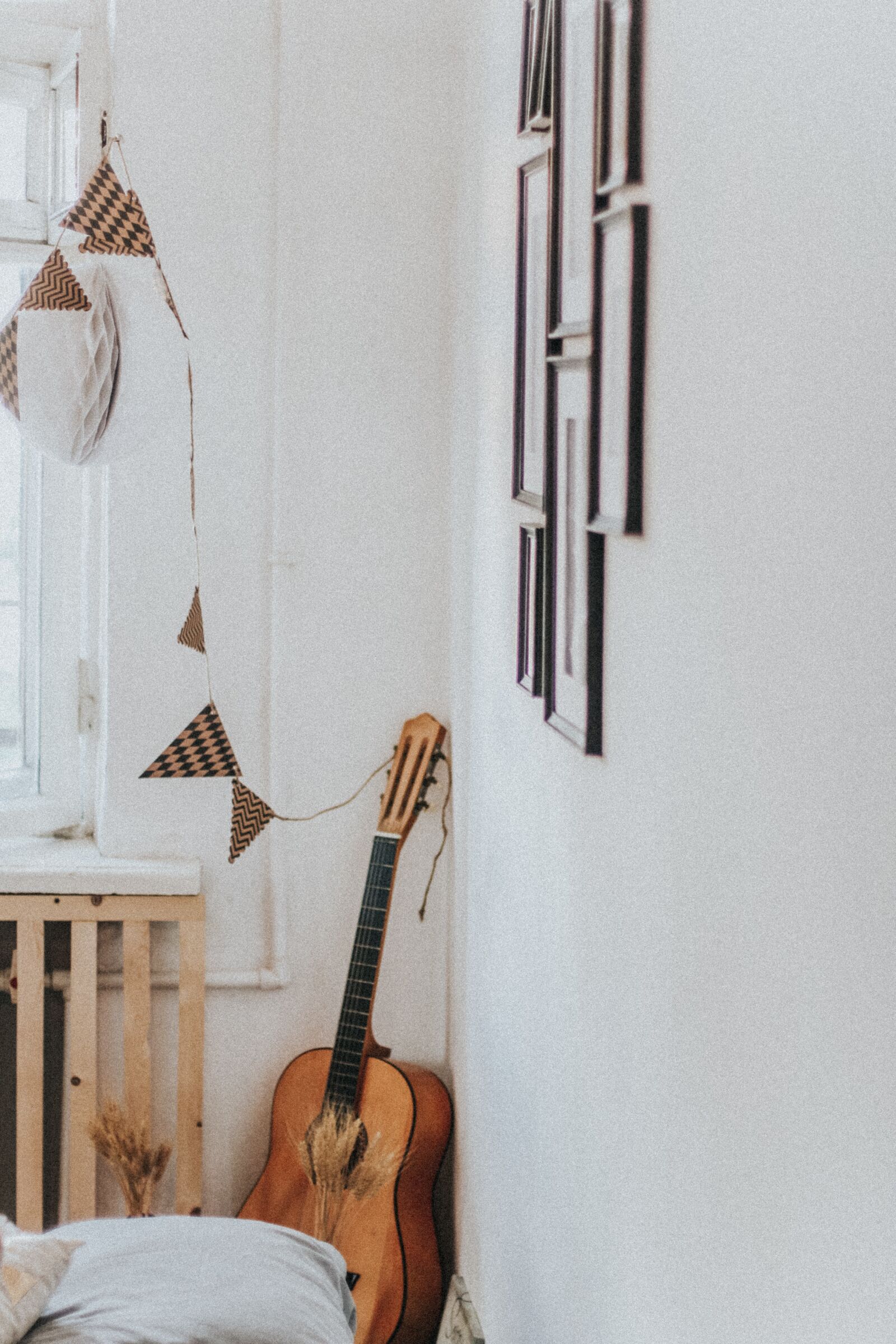 Canon EOS 700D (EOS Rebel T5i / EOS Kiss X7i) + Canon EF 50mm F1.4 USM sample photo. Guitar, decor, music photography