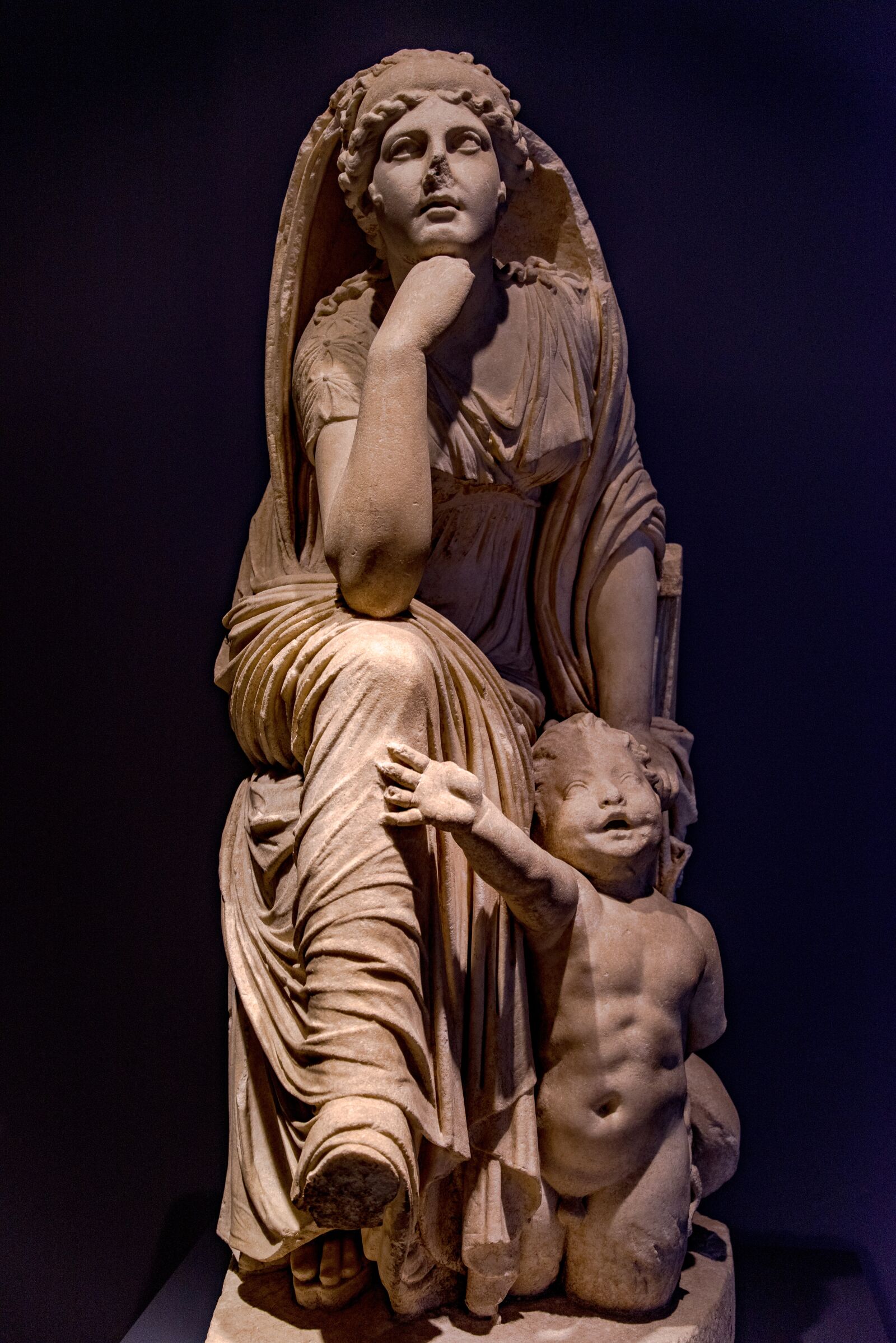 Pentax K-1 Mark II sample photo. Statue, stone, mother photography