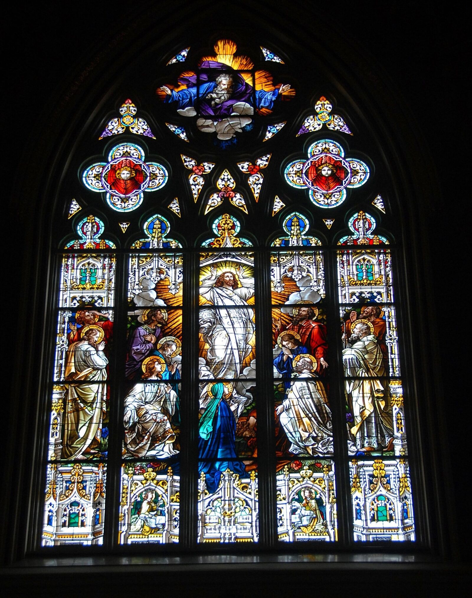 Nikon D200 sample photo. Church, stained glass, religious photography