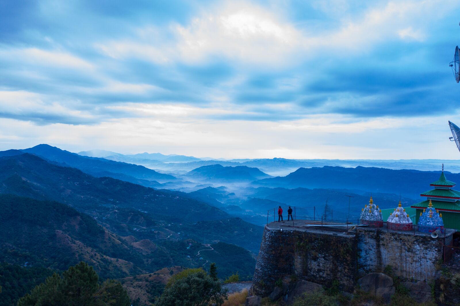 Hasselblad L1D-20c sample photo. Drone view, temple, india photography