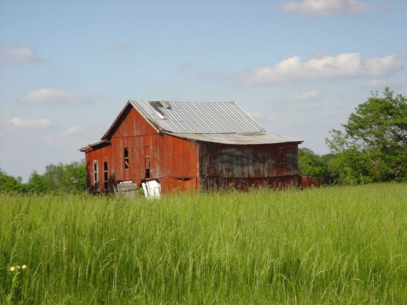 Sony DSC-T1 sample photo. Old barn, countryside, rural photography