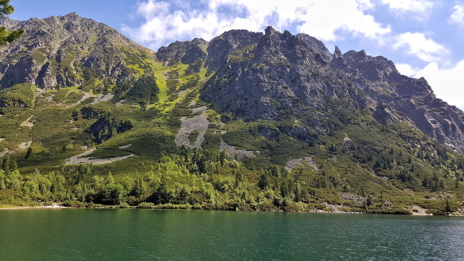 Samsung Galaxy S6 sample photo. Mountain, clouds, lake photography