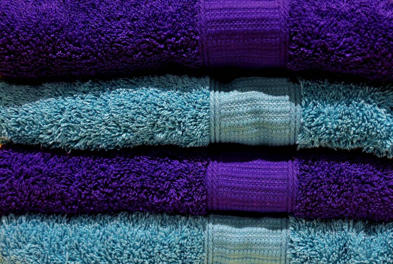 Nikon D7200 sample photo. Towels, blue, structure photography