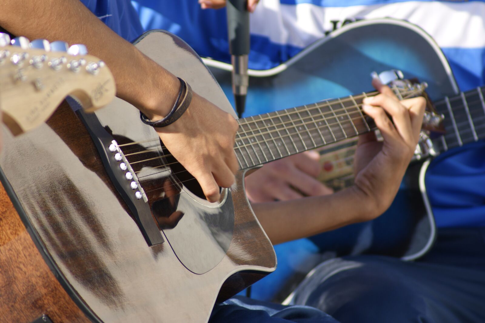 Sony Alpha DSLR-A350 sample photo. Guitar, music, instrument photography