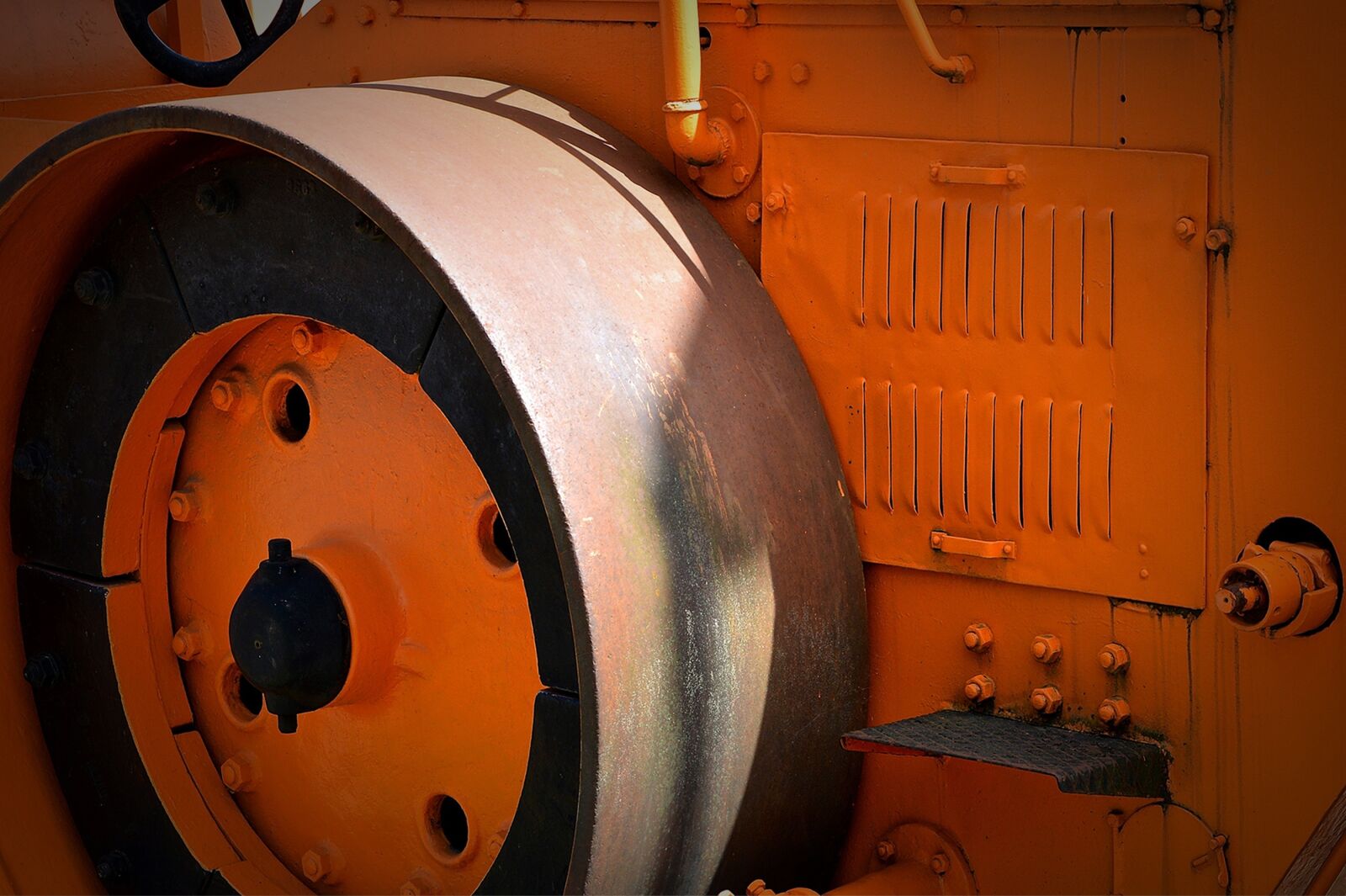 Nikon D3200 sample photo. Steam roller, construction machine photography