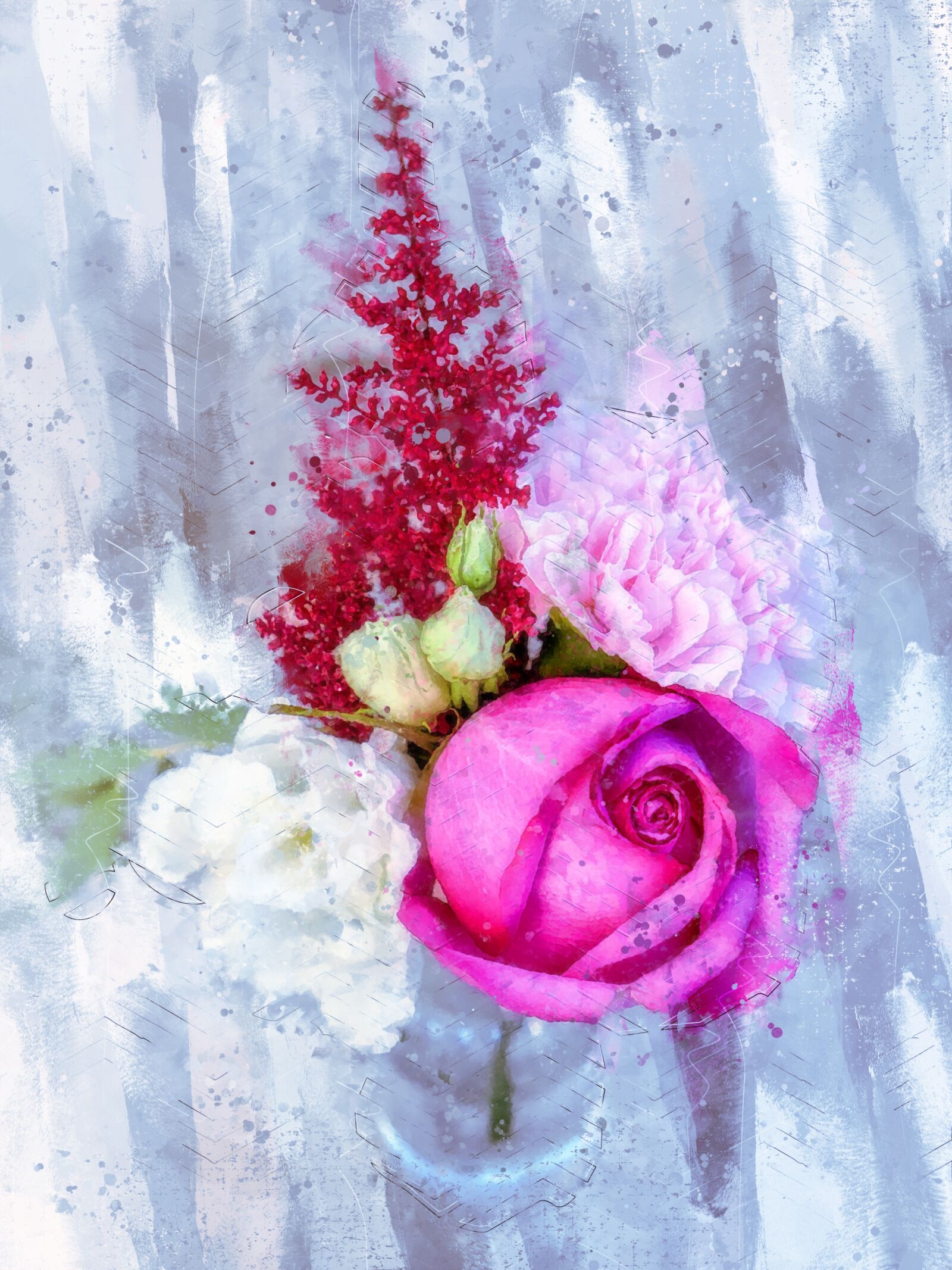 Panasonic Lumix DMC-LX10 (Lumix DMC-LX15) sample photo. Bouquet, rose, arrangement photography