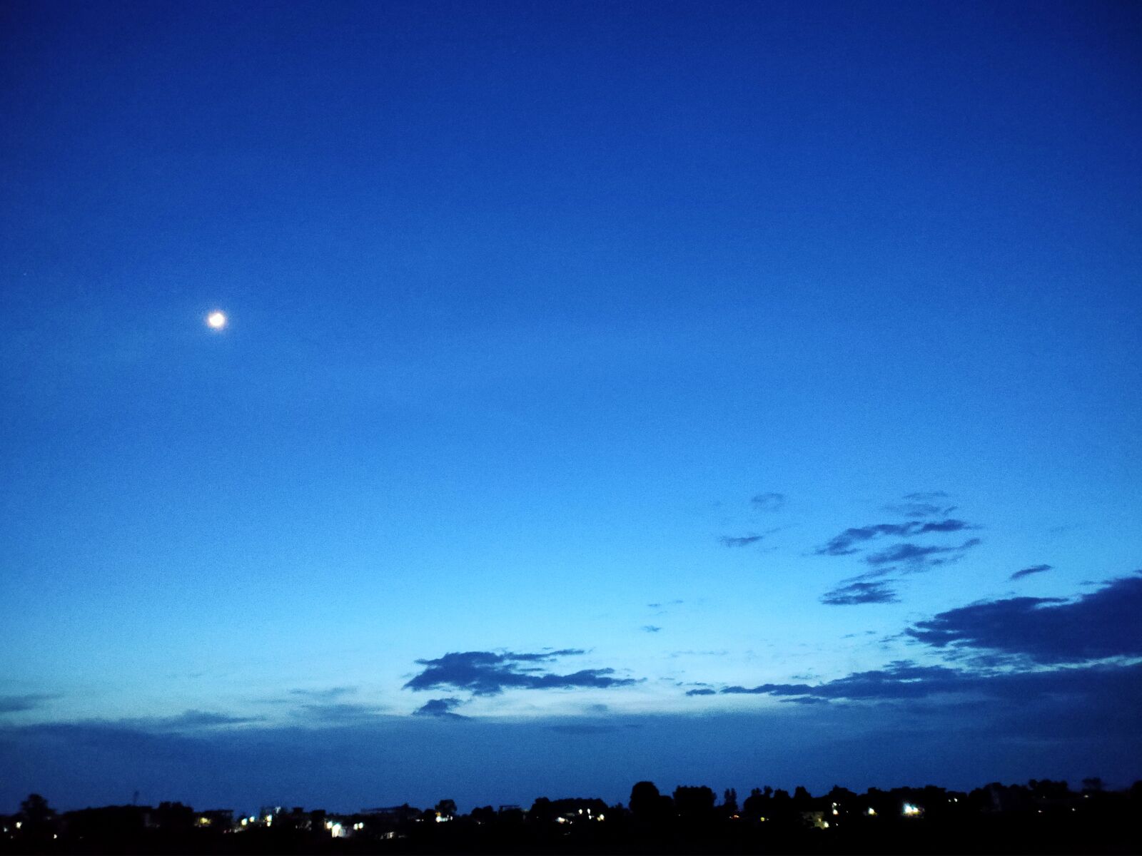 Realme XT sample photo. Blue sky, night, moonlight photography