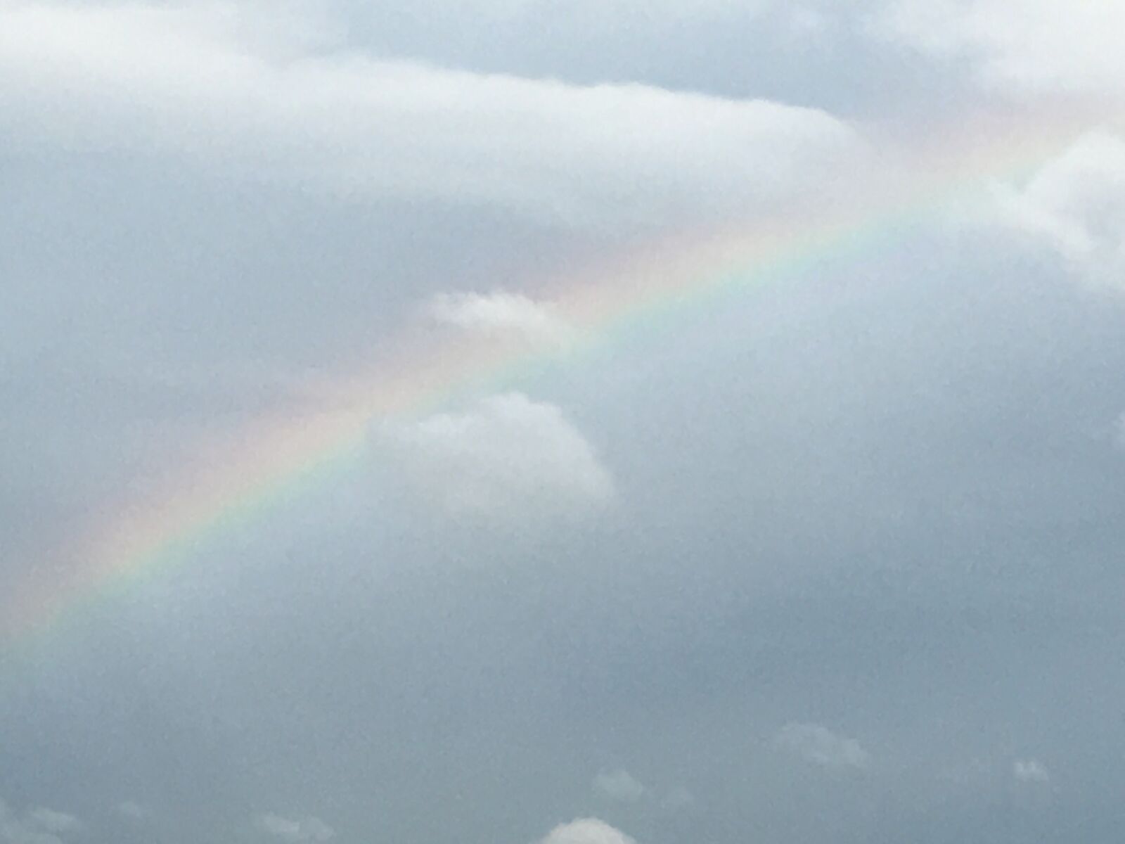 Apple iPhone 6s sample photo. Rainbow, clouds, sky photography