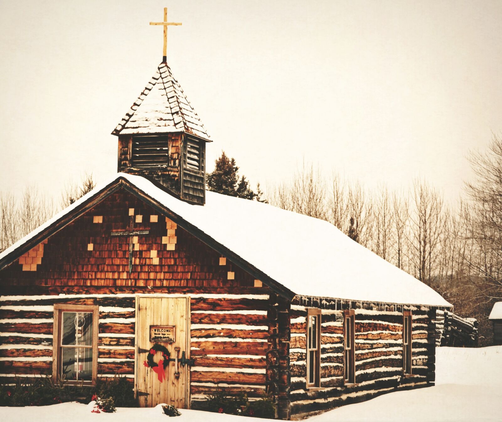 Nikon D3100 sample photo. Church, winter, nature photography