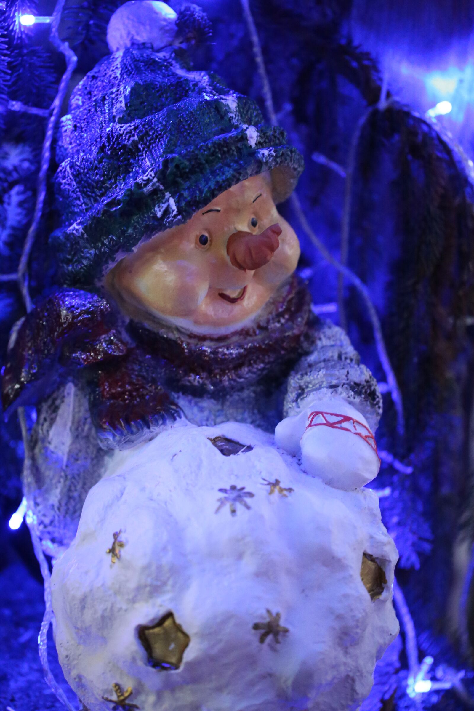 Canon EF 100mm F2.8L Macro IS USM sample photo. Snowman, deco, face photography