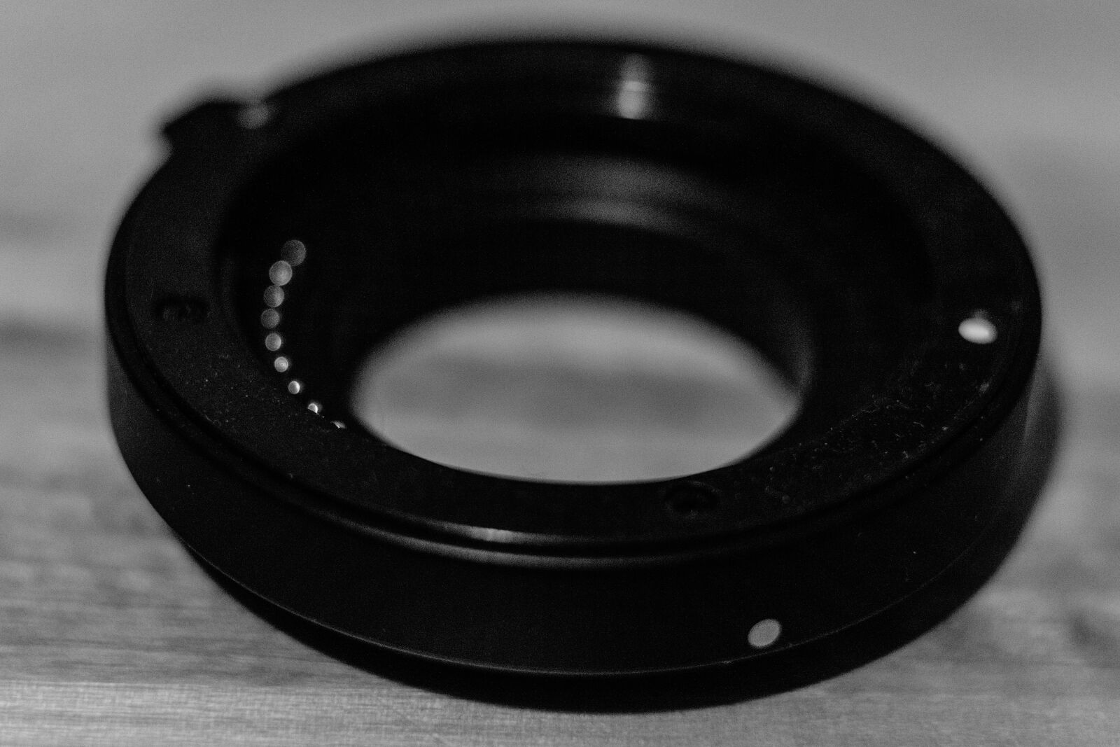 Sony a6000 + E 60mm F2.8 sample photo. Bokeh, bw, desk, detail photography