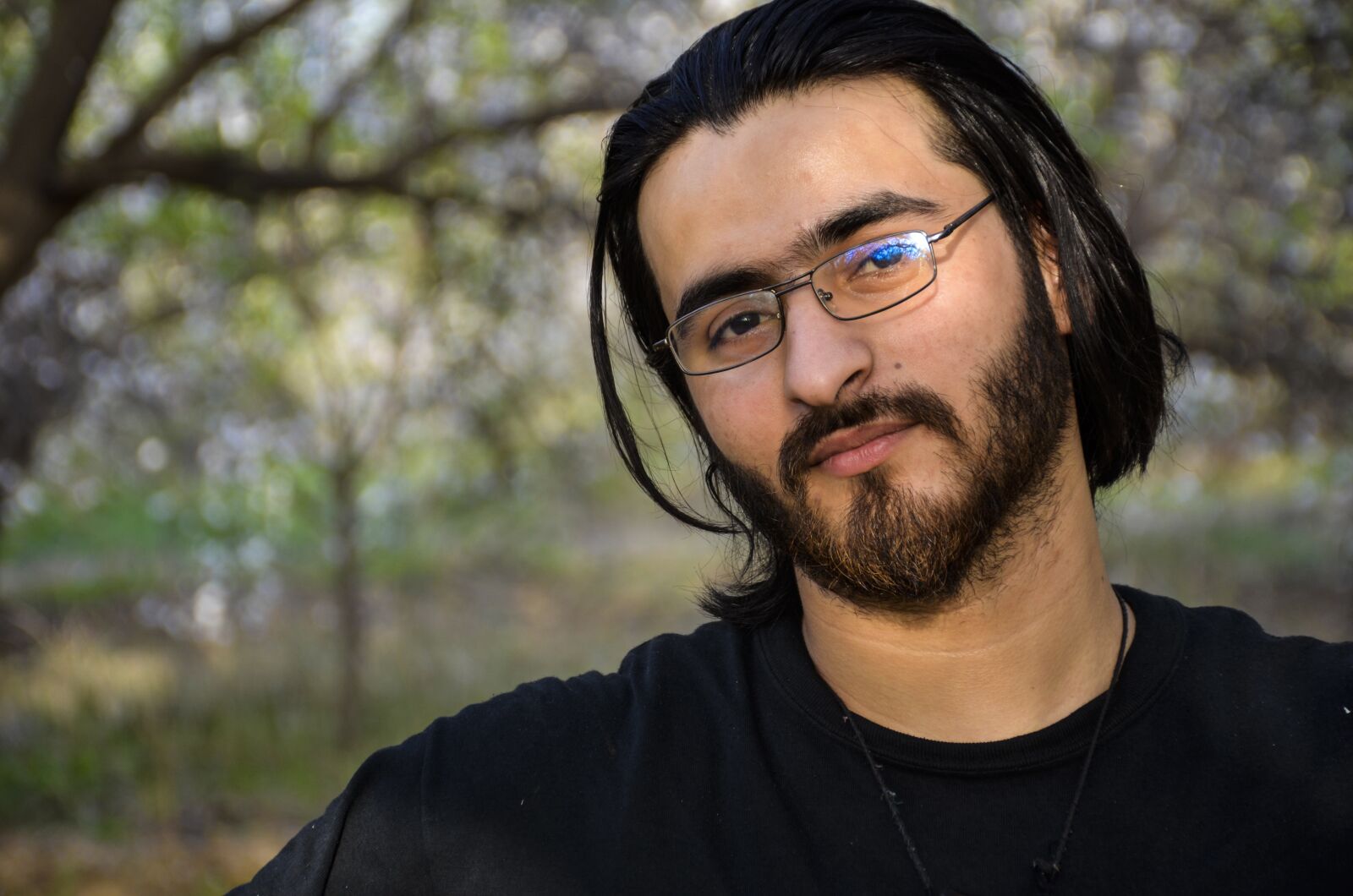 Nikon D7000 sample photo. Long hair, man, model photography