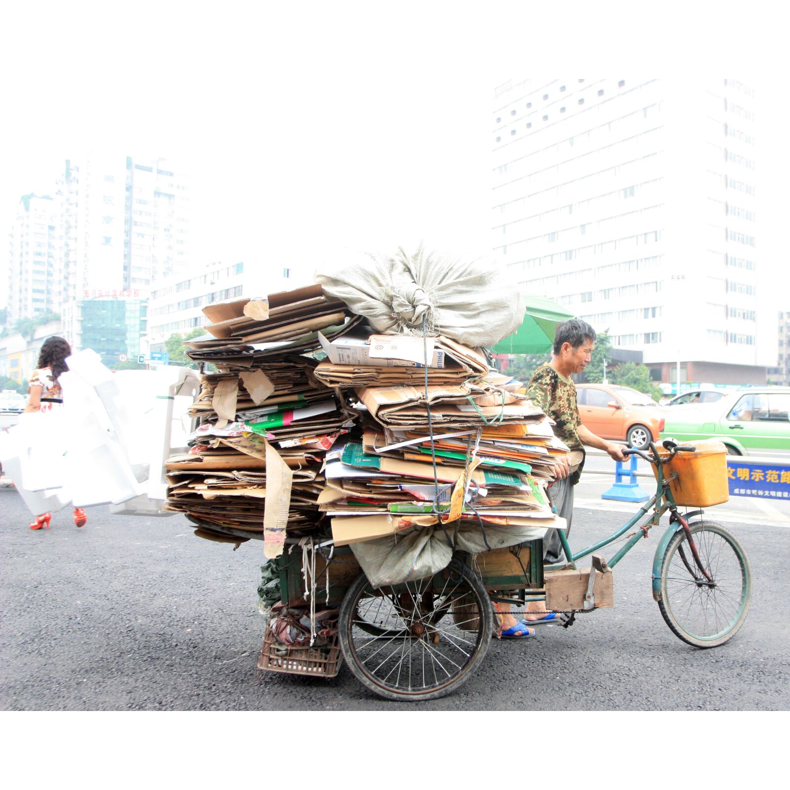 Canon EOS 450D (EOS Rebel XSi / EOS Kiss X2) sample photo. China, cartons, chengdu photography