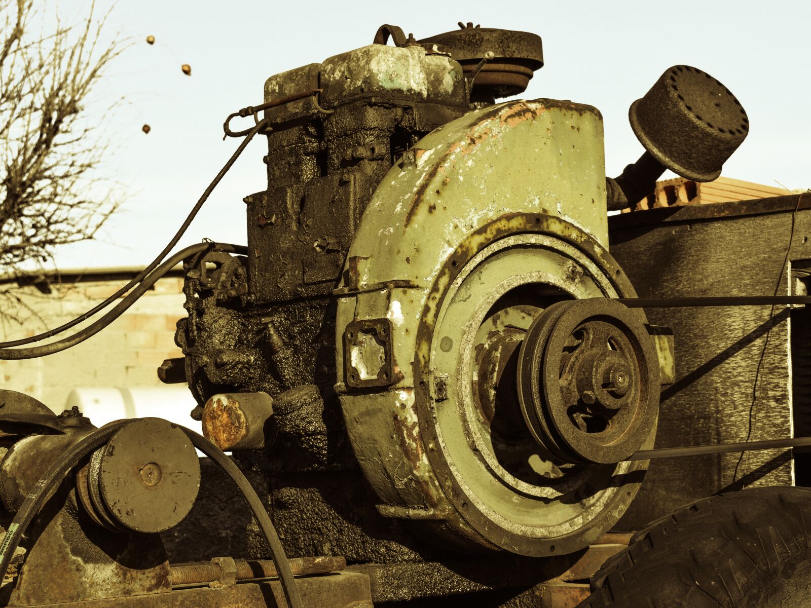 Nikon D3300 sample photo. Generator, old, engine photography