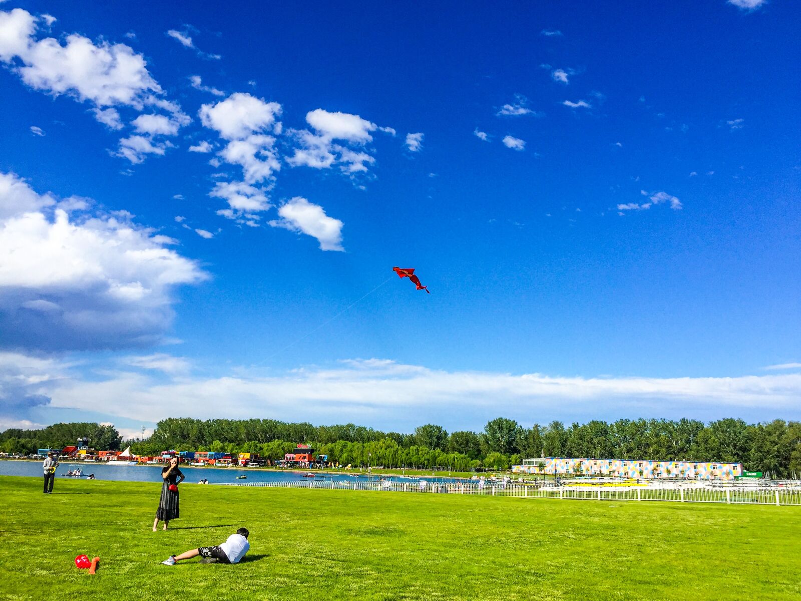 iPhone 6 back camera 4.15mm f/2.2 sample photo. Shunyi, park, blue sky photography