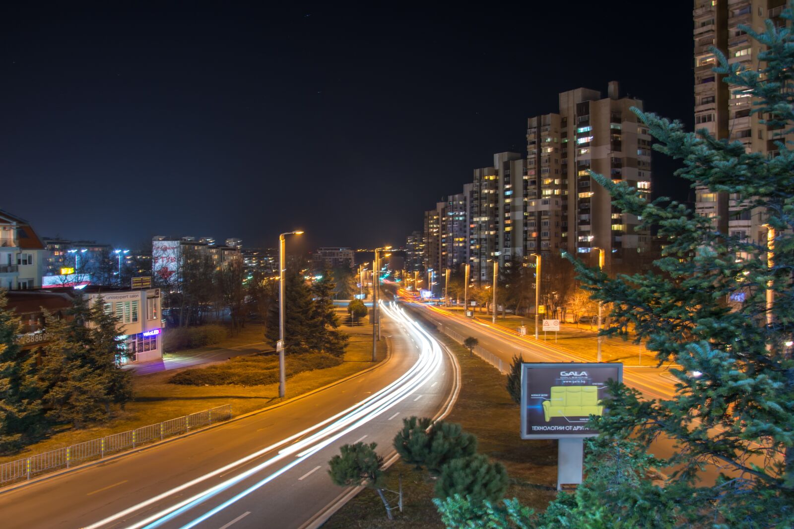 Nikon D7200 sample photo. Night, traffic, bulgaria photography