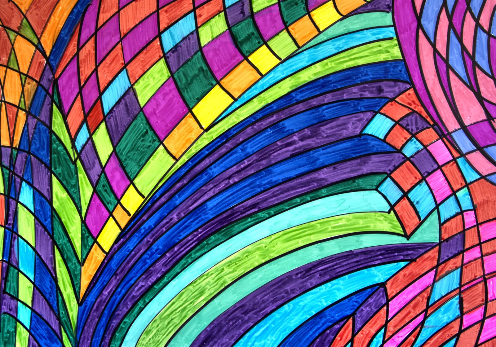 Nikon D5200 sample photo. Background, paper, felt pens photography