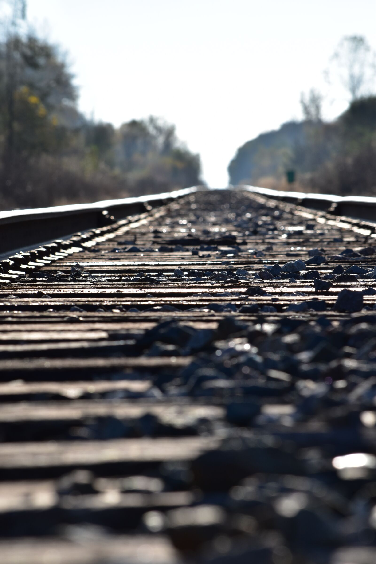 Nikon D5500 sample photo. Train tracks, tracks, rocks photography